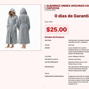 ALBORNOZ UNISEX AFELPADO CON CAPUCHA VPT#-0015 - Img 55218133