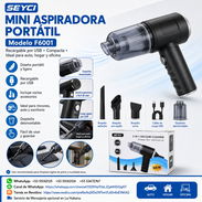 Mini aspiradora F6001 con accesorios y carga USB - Img 56618834