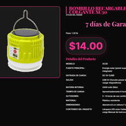 BOMBILLO RECARGABLE COLGANTE XC30 - Img 57283658