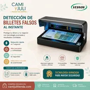 🛍️ Detector especializado de billetes falsos USD 🔑 Código: Dete204 📝 Detector de billetes falsos con luz LED UV dual - Img 57718871