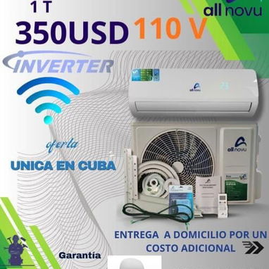Splits de 1 tonelada con regulador de voltaje y soporte incluidos al mejor precio del mercado. - Img 121693585