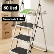 ESCALERA DOMÉSTICA PLEGABLE DE 4 NIVELES CON MANIJA ACOLCHADA, Garantía de 7 días, Entrega por un mínimo costo adicional - Img 55603511