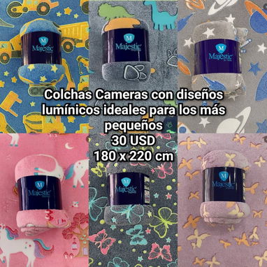 🔖Colchas antialérgicas de tela peluche y durazno Cameras, Queen y King - 4/10