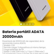 Batería portátil ADATA 20000mAh Modelo: C20 - Img 54380361