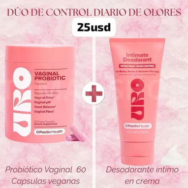 Cápsulas Probióticas Vaginales + Desodorante Corporal - 2/2