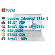 LAPTOP 🎁NUEVA📦CAJA, Lenovo Ideapad Slim 3 (82X700EPUS), 15.6" FHD, Intel Core i5-1334U, 8GB DDR5, 512GB SSD, 10H - Img 57768312