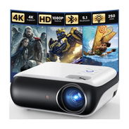 Proyector portátil HAPPRUN Full HD 1080p con Bluetooth y altavoces integrados - Img 57113464