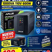 MUY NECESARIO UPS BACKUP 110V /1000 VA 600 W NUEVO EN CAJA CON SUS 2 BATERÍAS 12 V 7AH - Img 58239995