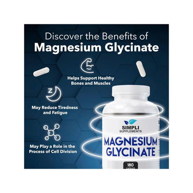 ๐โ Glycenato de Magnesio 180 Tab 400mg per Serving โ High Absorption 20 USD - Img 117112070