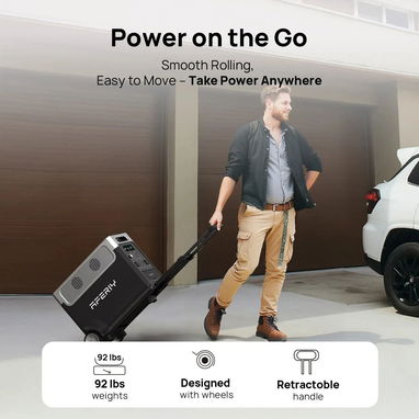 Aferiy P310 Portable Power Station 3840Wh LiFePO4 Solar Generator 3600W AC/DC - 6/7