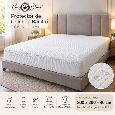 Protector de Colchón Impermeable  Marca: Scarlett Classics 💧 100% Impermeable – Revisa anuncio y escríbeme - 2/2