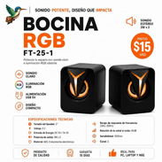BOCINA PARA COMPUTADORA RGB FT-25-1. SPEAKER - Img 56405657