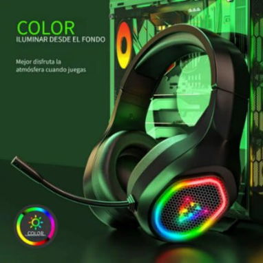 🎧 Auriculares Gamer USB para PC – Sonido Envolvente + Estilo LED - Img 102642028
