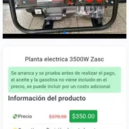 Planta eléctrica Zasc 3500W – ideal para adaptar a gas de la calle - Img 55487379
