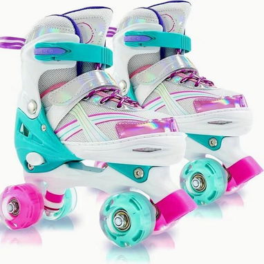 Patines Infantiles 4 ruedas (Talla L) Talla: L (22.9-24.4cm) - Img 122733151