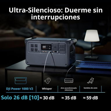 DJI Power 1000 V2 Estación de Energía Portátil 1024Wh LFP, 2600W, Carga Rápida, UPS y USB-C 140W, Factura y Garantía - 3/5
