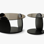 ✨ Renueva tu sala con un elegante juego de mesas redondas con tapa de vidrio. ¡Dale estilo a tu hogar! - Img 58303941