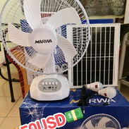 VENTILADOR RECARGABLE BATERÍA D LITIO PANEL 2 BOMBILLA ENVIO GRATIS LLAMA YA ☎️ 53330843 - Img 55406101
