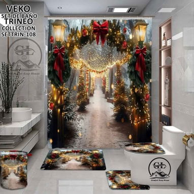Set de baño 5 piezas tema Navideño - 6/10