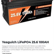 Yeagulch LiFePO4 25.6 100AH - Img 56869927