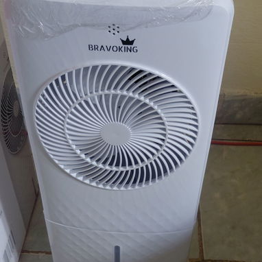 Ventilador enfriador evaporativo de aire con capacidad de 5,5 lts de agua - 3/4