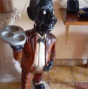 Talla de madera, negrito gastronomico con base para piso - Img 49729366