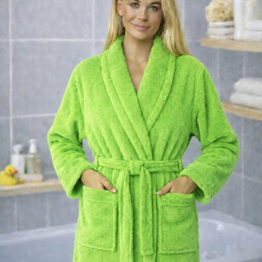 🛁 Bata de baño o Albornoz Unisex de Felpa Suave – Home Deluxe - Img 113970648
