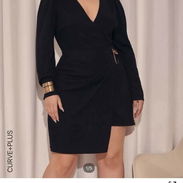Vestido negro mangas largas XL - Img 58032608