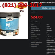 Pintura Macy M-2 4L Blanco Mate Uso Residencial y Local VPT-0204 - Img 54456657