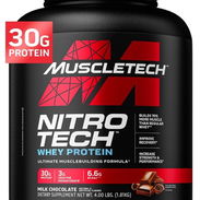 Nitrotech Muscletech 4lb (40-44serv) 30gr protena + 3gr Creatina Monohidratada - Img 57371451