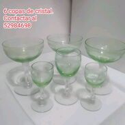 Se venden varias piezas de cristalería: copas, jarra, fuentes, dulcera - Img 45520665