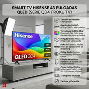Smart TV Hisense 43 Pulgadas QLED QD4 Roku TV | $300 USD con Envío Incluido, Factura y Garantía | Pantalla Sin Bordes - Img 58003174