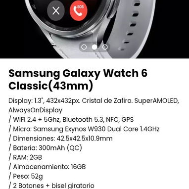 Samsung Galaxy Watch 6. Nuevo con garantía - Img 102659063