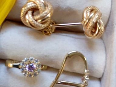 Prendas de oro 10 k originales, preciosos anillos de compromiso - Img 64952991