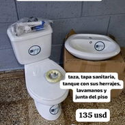 Tazas tanques con herrajes y lavamanos - Img 55327254