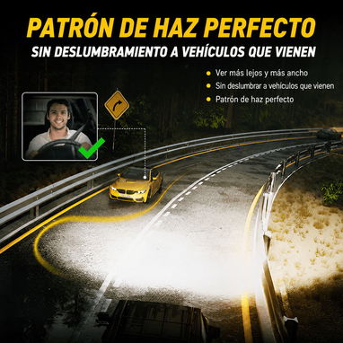 Bombillas LED para faros delanteros AUXITO Serie Y19 H7 - 7/10
