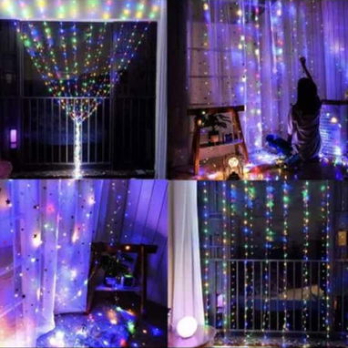 Cortina de luces led mide 3 metros - 2/2