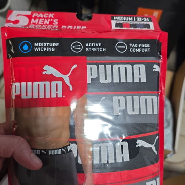 CALZONCILLOS PUMA PAQUETE DE 5 BOXER ATHLETIC FIT - Img 123015834