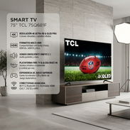 Smart TV 75 Pulgadas TCL QLED 4K $1030 USD | Transporte, Garantía y Factura | Plataforma Fire TV - Img 57920135