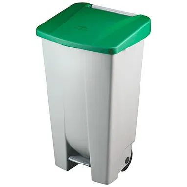 CONTENEDOR CESTO TANQUE DE BASURA CON PEDAL Y RUEDAS 120litros - Img 103044993
