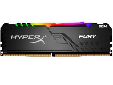 0km✅ RAM DDR4 Kingston HyperX Fury RGB 8GB 3466mhz 📦 Disipada, 1x8GB, CL16 ☎️56092006 - Img main-image