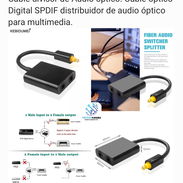Splitter de cable óptico de audio 1x2 - Img 56501629