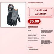 GUANTES ANTICORTE NEGRO . - Img 57881716