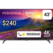 TV / Televisor INSIGNIA 43 pulgadas MOD. NS-43F501NA26 (Año 2026) 4K UHD SMART TV (FIRE TV) con Alexa Voice HDR10, NUEVO - Img 55736648