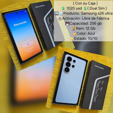 SAMSUNG GALAXI S26 ULTRA dual sim con su caja IMPECABLE venta o cambio x móvil menor y vuelto - 2/2