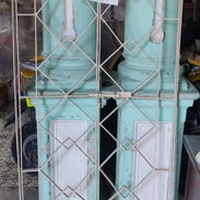 Reja para puerta de seguridad de 2 hojas con una reja fija - Img 57252268