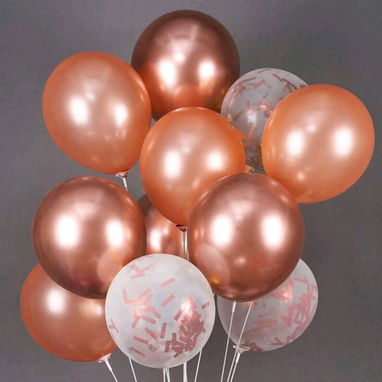 🎈 set de 30 piezas de globos oro Rosa - Img 114587518