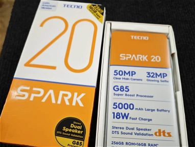 💥Tecno Spark 20 (256gb/8gb RAM +8). NUEVOS EN CAJA. Dual SIM. 💥 - Img 67913160