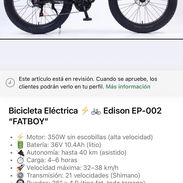 Bicicleta Eléctrica "FATBOY" Edison EP-002 - Img 55019359
