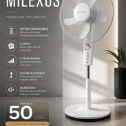 Ventilador de pedestal Milexus recargable - Img 55404723